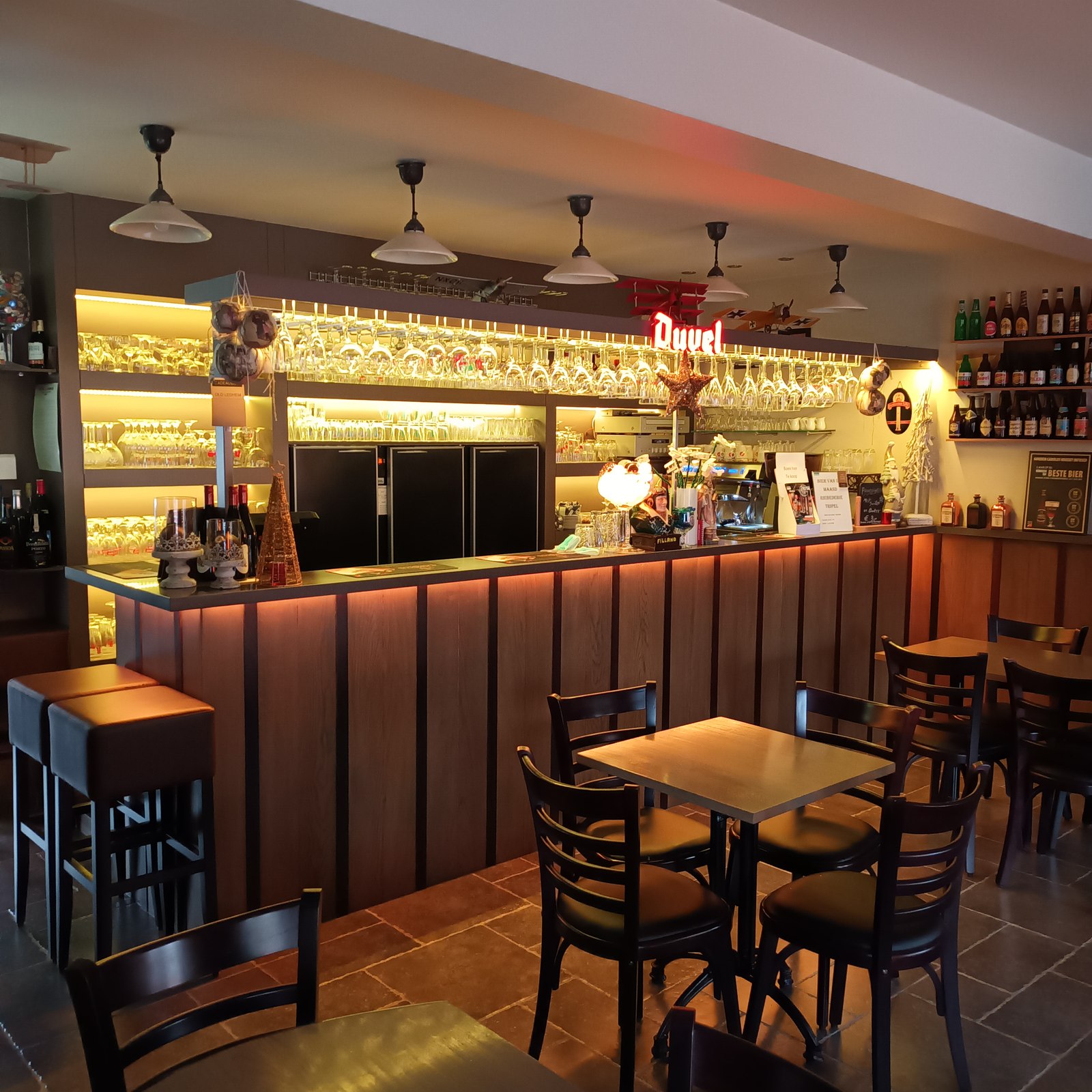 Interieur van Brasserie Old Leghem